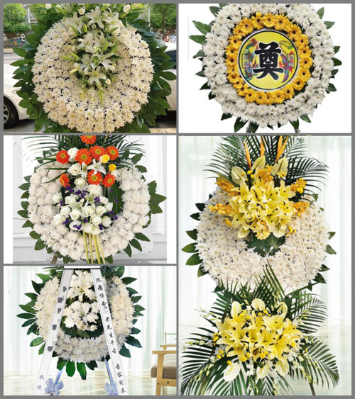 山东青岛莱西市孙受镇西杨格庄村花圈速递
